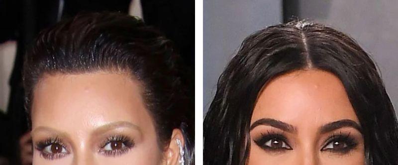 wenkbrauwen Kim kardashian eyebrows